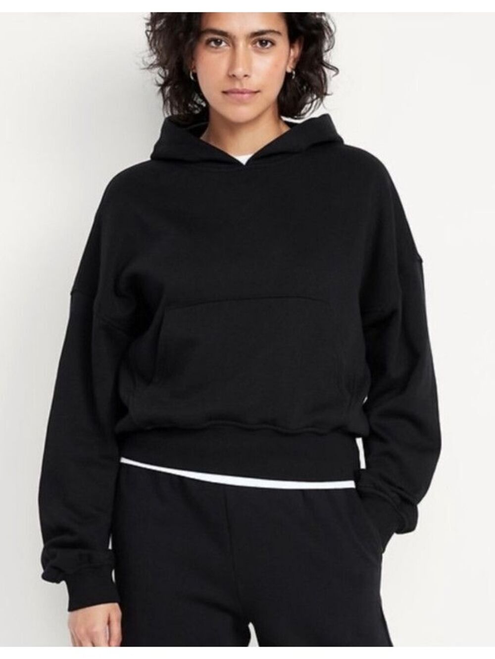 NWT Old Navy SoComfy Oversized Pullover Hoodie Sweatshirt black